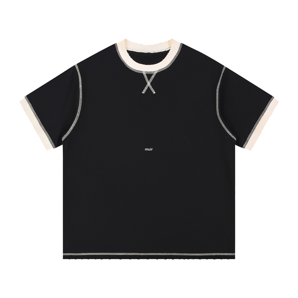 Contrast-Stitched Cotton T-Shirt